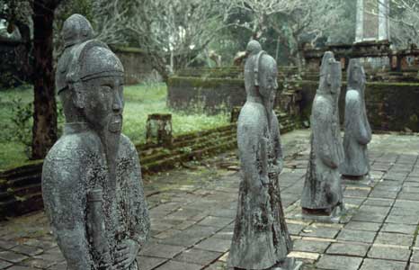 Hue tomb statues