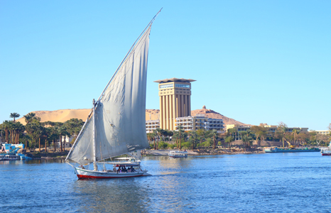 Aswan Egypt - Felucca on the Nile