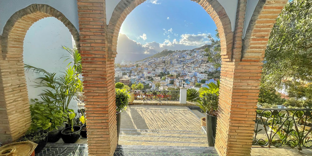 Dar Jasmine in Chefchaouen view from terrave