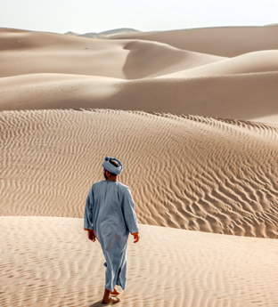 Man in the Sahara