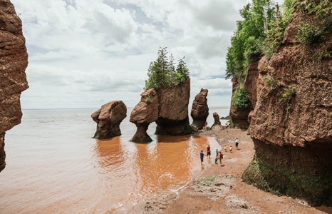 Bay of Fundy rock formations