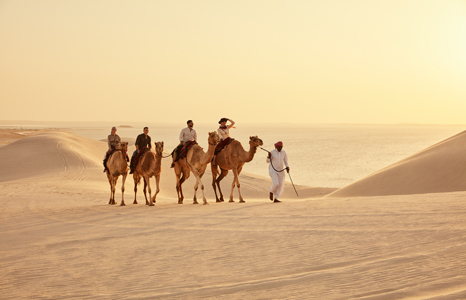 Khor Al Adaid camel ride
