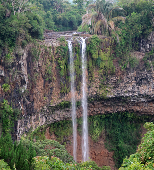 Classic Mauritius waterfall