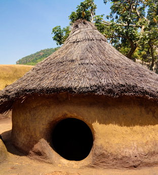 Classic Togo mud hut