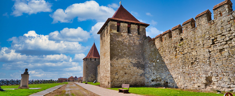 Castle walls in Moldova