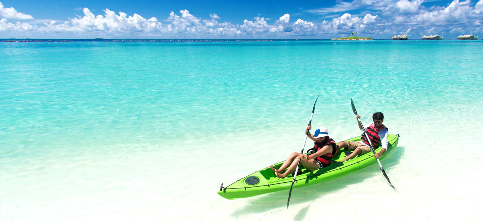 Kayaking in the maldives